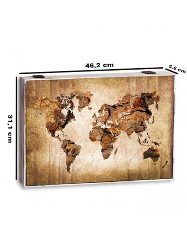 Tradineur - Tapa de madera para contador, cubre cuadro de luz con cierre metálico, accesorio decorativo, original, resistente (M