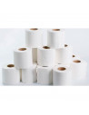 Tradineur - Pack de 12 rollos de papel higiénico, doble capa, extra suave, dermatológicamente testado (Blanco)