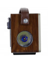 Tradineur - Radio vintage "Soul" portátil con asa y linterna, bluetooth, bandas AM/FM, batería recargable, ranuras usb y micro S