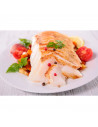 Tradineur - Bandeja para horno de acero inoxidable, fuente rectangular para asar, rustidera de cocina, cocinar y servir, 35,4 x