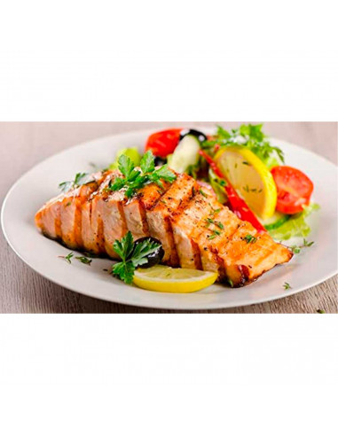 Tradineur - Bandeja para horno de acero inoxidable, fuente rectangular para asar, rustidera de cocina, cocinar y servir, 35,4 x