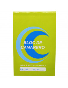 Tradineur - Talonario de comandas con hojas autocopiativas, bloc, libreta de bolsillo para camareros, bar, restaurante, hosteler