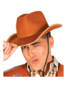 Tradineur - Sombrero vaquero para adulto, fieltro, gorro para disfraces, accesorio de carnaval, Halloween, cosplay, fiestas (Mar