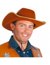 Tradineur - Sombrero vaquero para adulto, fieltro, gorro para disfraces, accesorio de carnaval, Halloween, cosplay, fiestas (Mar