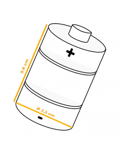 Tradineur - Pack de 2 pilas alcalinas LR20 - 1,5 V - D - Pilas de repuesto para juguetes, linternas, relojes, aparatos electróni