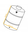 Tradineur - Pack de 2 pilas alcalinas LR20 - 1,5 V - D - Pilas de repuesto para juguetes, linternas, relojes, aparatos electróni