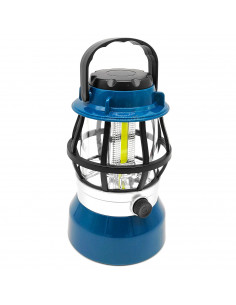 Tradineur - Farol, luz de camping regulable con asa, 200 lumen, 18 m de distancia, iluminación de exterior a pilas, portátil, ex