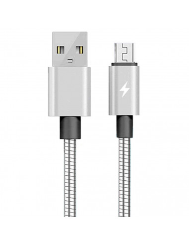 Tradineur - Cable de datos 2.4A, USB a micro-USB, 1 metro, carga rápida, transferencia de datos de móvil a pc, compatible con Xi