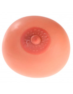 Tradineur - Pelota antiestrés "Teta Loca" de silicona, bola blanda calmante para apretar, aliviar el estrés, relajante, regalo o