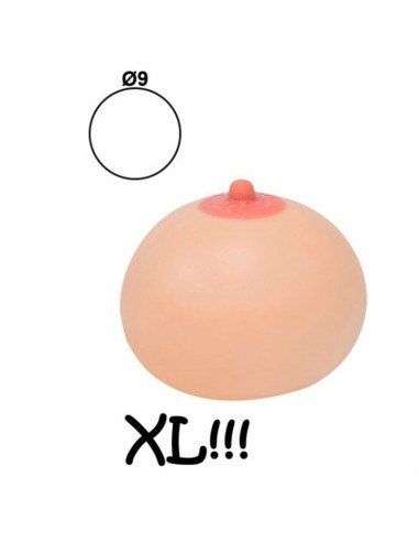 Tradineur - Pelota antiestrés "Teta Loca" de silicona, bola blanda calmante para apretar, aliviar el estrés, relajante, regalo o