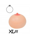 Tradineur - Pelota antiestrés "Teta Loca" de silicona, bola blanda calmante para apretar, aliviar el estrés, relajante, regalo o