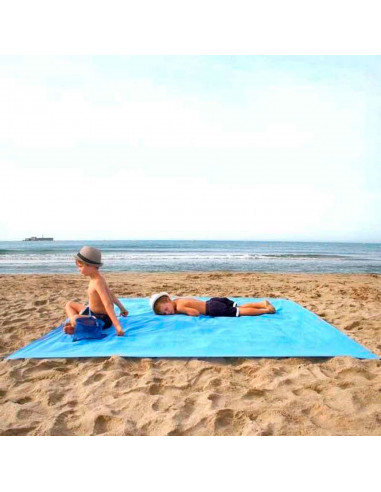 Tradineur - Toalla de playa sintética XXL, 100% poliéster, ligera y de secado rápido, suave y resistente, piscina, picnic, acamp