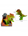 Tradineur - Dinosaurio de juguete - Modelo Dilophosaurus - Fabricado en España - 15,5 x 19 x 10 cm - Color Verde