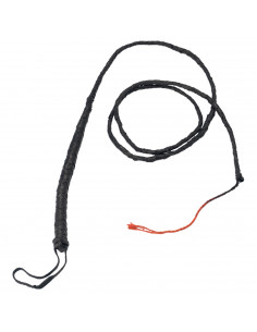 Tradineur - Látigo de cuero para adulto, accesorio para disfraz de domador, gatita sexy, carnaval, Halloween, cosplay, fiestas (
