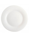 Tradineur - Plato llano redondo "Elba" de vidrio opal, extra resistente, vajilla de cocina, apto para lavavajillas y microondas