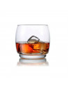 Tradineur - Set de 6 vasos de cristal con base gruesa, modelo Lune, resistentes, aptos para lavavajillas, servir whisky, licores