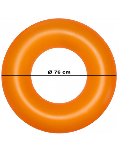 Tradineur - Flotador infantil hinchable de vinilo, aro, anillo inflable para piscina, playa, natación, resistente, niños 3-6 año