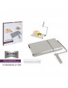 Tradineur - Cortador de queso manual, guillotina de acero inoxidable, incluye 5 hilos de repuesto, corte ajustable, cortar mante