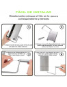 Tradineur - Cortador de queso manual, guillotina de acero inoxidable, incluye 5 hilos de repuesto, corte ajustable, cortar mante