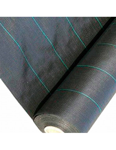 Tradineur - Malla antihierbas, Rollo de Tela Protectora Permeable contra Malas Hierbas, Resistente al Desgaste y desgarro, contr