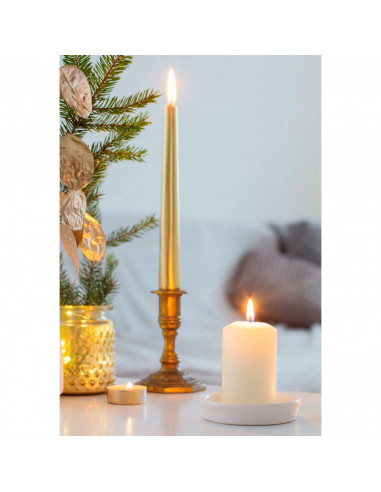 Tradineur - Vela bloque con aroma, velón taco de cera perfumada, larga duración: 36 horas, aromaterapia, decoración del hogar (C