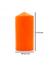Tradineur - Vela de bloque con aroma a fruta tropical, velón taco de cera perfumada, larga duración: 36 horas, aromaterapia, dec