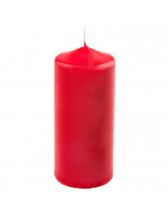 Tradineur - Vela taco perfumada, velón de cera, larga duración: 25 horas, aromaterapia, decoración, hogar (Rojo, Frutas del bosq