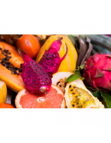 Tradineur - Vela taco perfumada, velón de cera, larga duración: 25 horas, aromaterapia, decoración, hogar (Rojo, Frutas del bosq