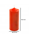 Tradineur - Vela taco con aroma a fruta tropical, velón de cera perfumada, larga duración: 25 horas, aromaterapia, decoración de