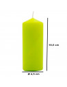 Tradineur - Vela taco con aroma a hierba de limón, velón de cera perfumada, larga duración: 25 horas, aromaterapia, decoración d