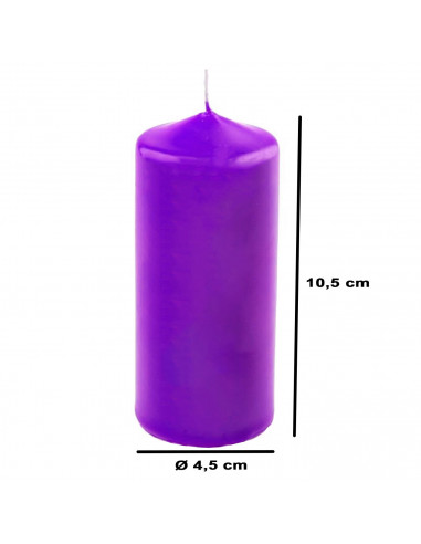 Tradineur - Vela taco con aroma a lavanda, velón de cera perfumada, larga duración: 25 horas, aromaterapia, decoración del hogar