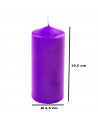 Tradineur - Vela taco con aroma a lavanda, velón de cera perfumada, larga duración: 25 horas, aromaterapia, decoración del hogar