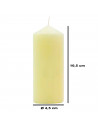 Tradineur - Vela taco con aroma a vainilla, velón de cera perfumada, larga duración: 25 horas, aromaterapia, decoración del hoga