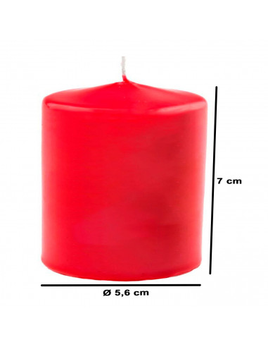 Tradineur - Vela taco con aroma a frujos rojos, velón de cera perfumada, larga duración: 24 horas, aromaterapia, decoración del