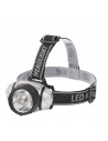 Linterna de cabeza con 1 led de 1,8W, con luz fría y potencia de 110 lúmenes, de 6 x 8 cm. Cinta con luz para distintas funcione