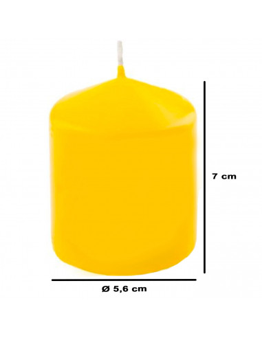 Tradineur - Vela taco con aroma a cítricos, velón de cera perfumada, larga duración: 24 horas, aromaterapia, decoración del hoga