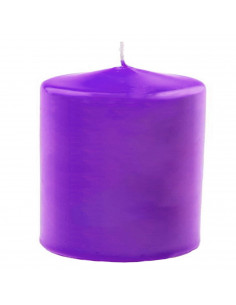 Tradineur - Vela taco con aroma a lavanda, velón de cera perfumada, larga duración: 24 horas, aromaterapia, decoración del hogar