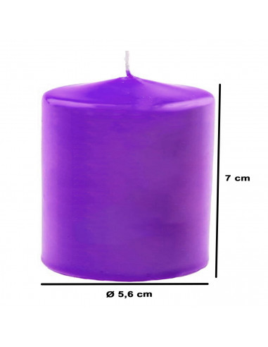 Tradineur - Vela taco con aroma a lavanda, velón de cera perfumada, larga duración: 24 horas, aromaterapia, decoración del hogar