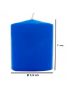 Tradineur - Vela taco con aroma, velón de cera perfumada, larga duración: 24 horas, aromaterapia, decoración del hogar (Azul, Fr