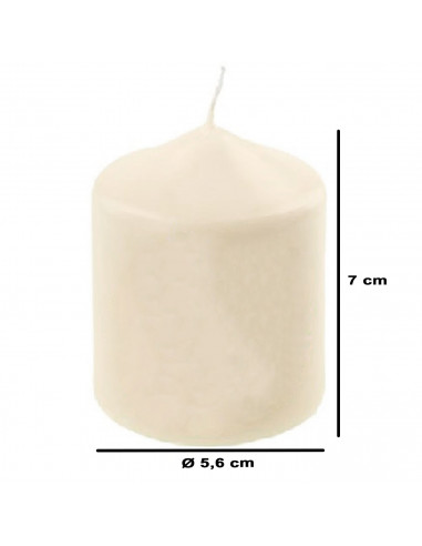 Tradineur - Vela taco con aroma a vainilla, velón de cera perfumada, larga duración: 24 horas, aromaterapia, decoración del hoga