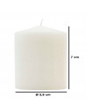Tradineur - Vela taco con aroma a coco, velón de cera perfumada, larga duración: 24 horas, aromaterapia, decoración del hogar (B