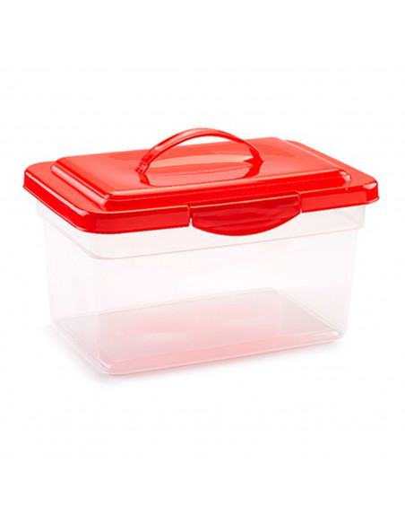 Tradineur - Caja de almacenamiento transparente con tapa en color aleatorio - N.º 25 - Capacidad de 9 Litros - 23,5 x 35,5 x 20 Tradineur - Caja de almacenamiento transparente con tapa en color aleatorio - N.º 25 - Capacidad de 9 Litros - 23,5 x 35,5 x 20