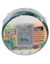 Tradineur - Manguera de riego flexible de 3 capas, incluye 4 accesorios, PVC, regar jardín, huerto, lavar coche, labores agrícol