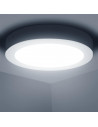 Tradineur - Lámpara de techo led redondo, retroiluminado,18 w, 1530  lm, luz blanca fría, foco led para cocina sala de estar, do