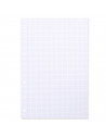 Tradineur - Pack de 100 hojas cuadriculadas A4 perforadas con margen, recambio hojas sueltas para archivador, 4 taladros, papel