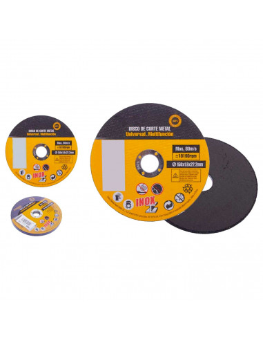 Tradineur - Plato/disco de corte metal - Disco universal multifunción - Accesorio de herramienta - Diámetro 15 cm - 10100 rpm.