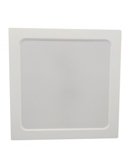 Tradineur - Lámpara de techo led cuadrada, retroiluminado, 18 w, 1530 lm, luz blanca fría, foco led para cocina sala de estar, Tradineur - Lámpara de techo led cuadrada, retroiluminado, 18 w, 1530 lm, luz blanca fría, foco led para cocina sala de estar,