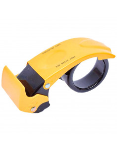 Tradineur - Dispensador de cinta de embalaje - Fabricado en metal - Herramienta de bricolaje y ferreteria - Apto para cintas de