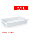 Tradineur - Bandeja frigorífica de almacenamiento, plástico, reutilizable, servir comida, aperitivos, fabricado en España - 2,5