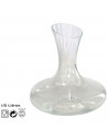 Tradineur - Decantador de vino de cristal, dispensador, jarra, oxigenador, aireador para vino tinto o blanco, elegante, regalo o
